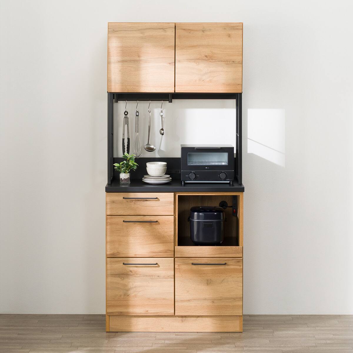 キッチンボード(IM301C 80OP LBR) | ニトリネット【公式】 家具