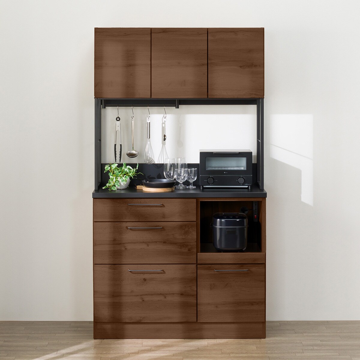 キッチンボード(IM301C 100OP MBR) | ニトリネット【公式】 家具