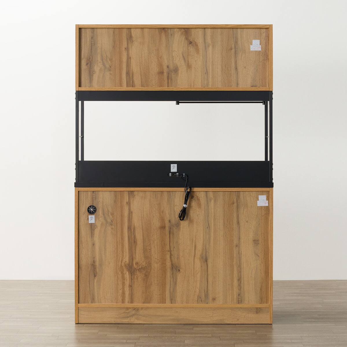 ニトリ　キッチンボード　食器棚 キッチンボード(IM301 120OP MBR/BK) | ニトリネット【公式】 家具 レンジボード・レンジ台