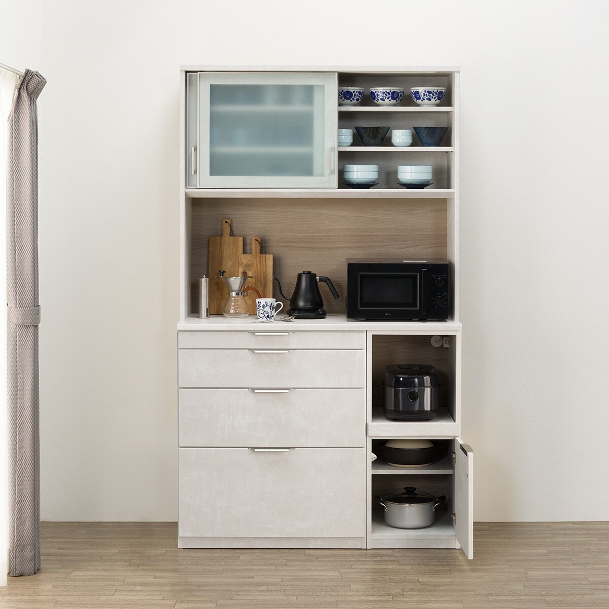 キッチンボード(KM504 120R LGY) | ニトリネット【公式】 家具