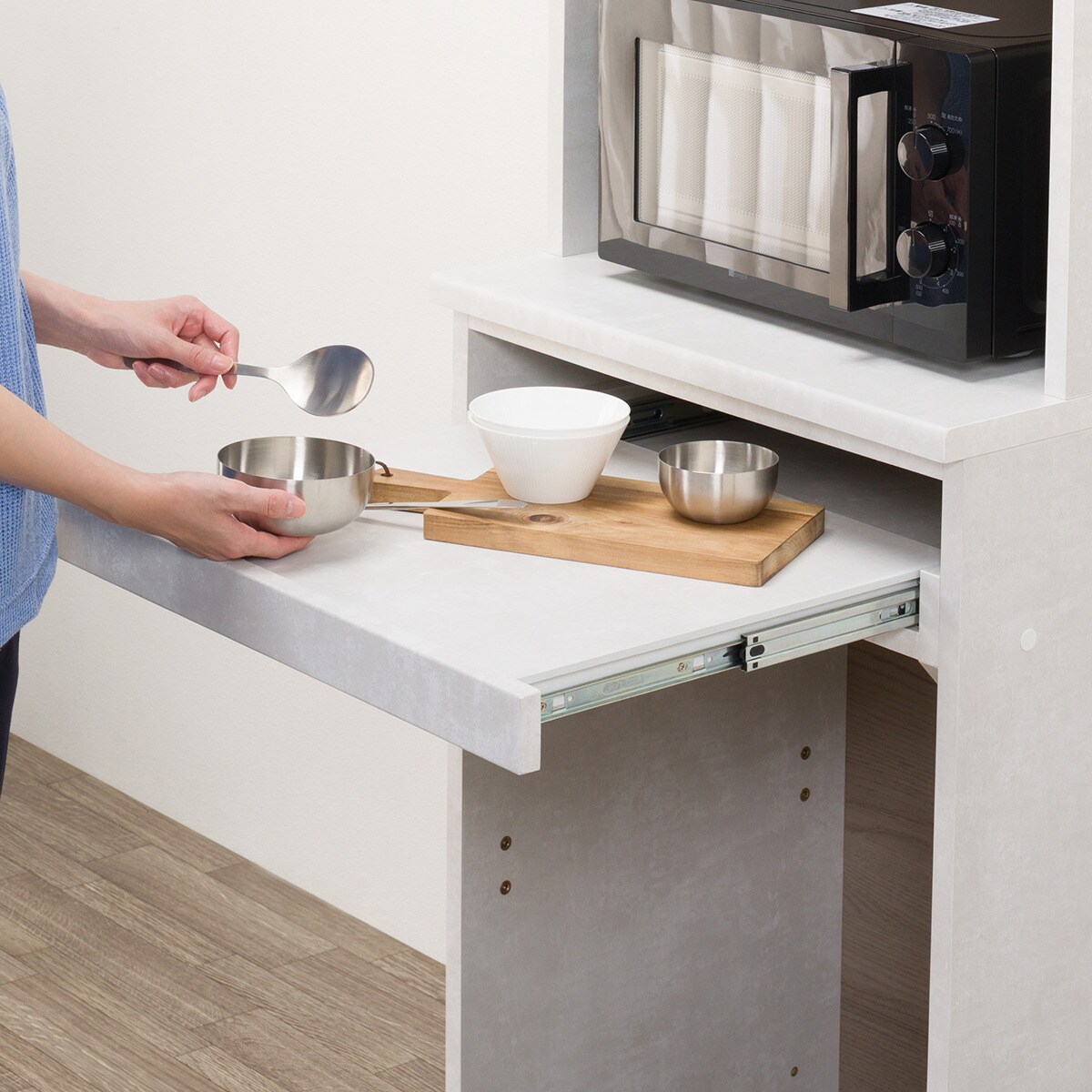 レンジボード(KM504 60 LGY) | ニトリネット【公式】 家具・インテリア通販