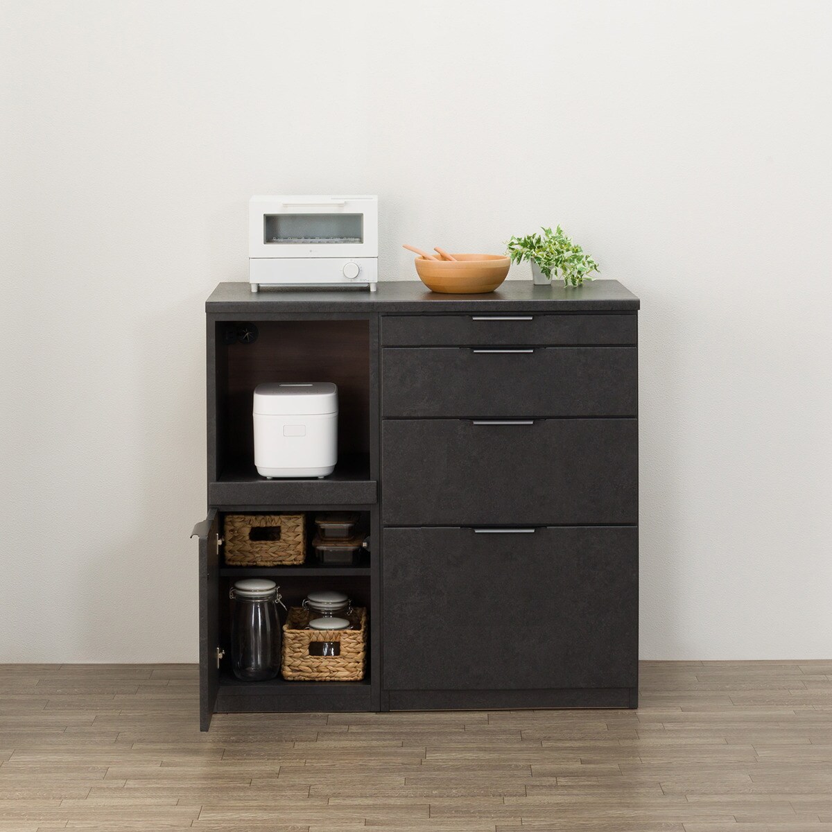 キッチンカウンター(KM504 100CL GY) | ニトリネット【公式】 家具