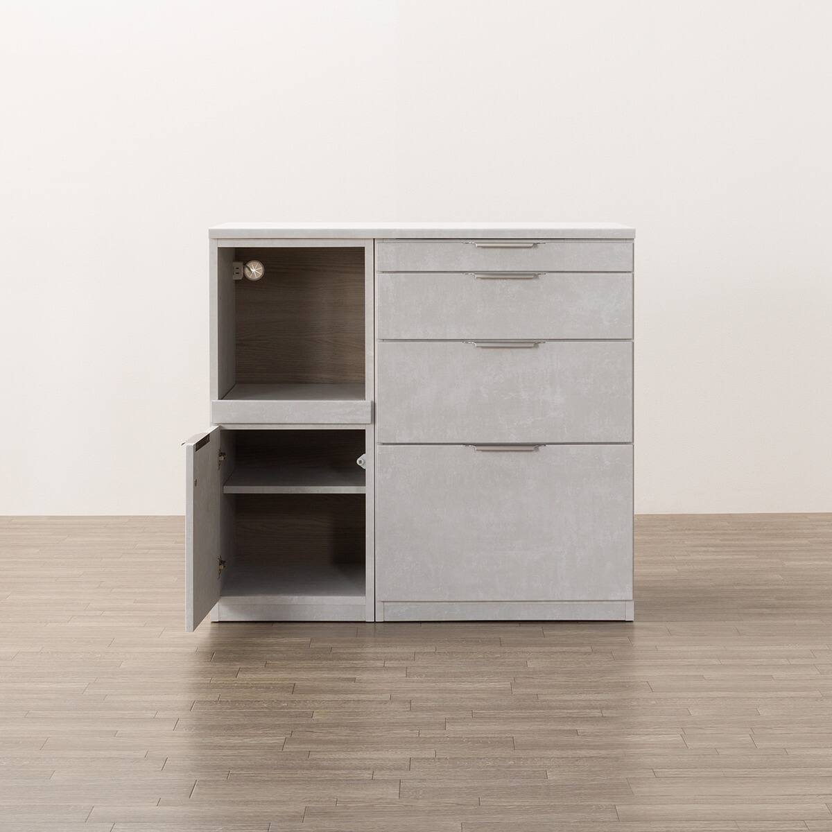 キッチンカウンター(KM504 100CL LGY) | ニトリネット【公式】 家具