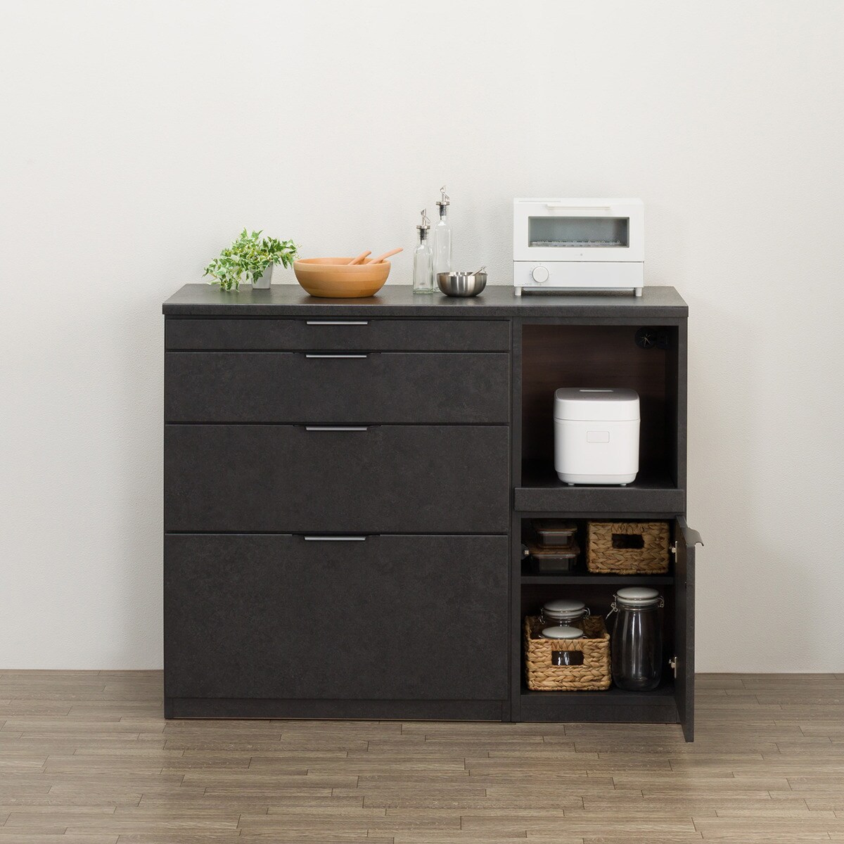 キッチンカウンター(KM504 120CR GY) | ニトリネット【公式】 家具