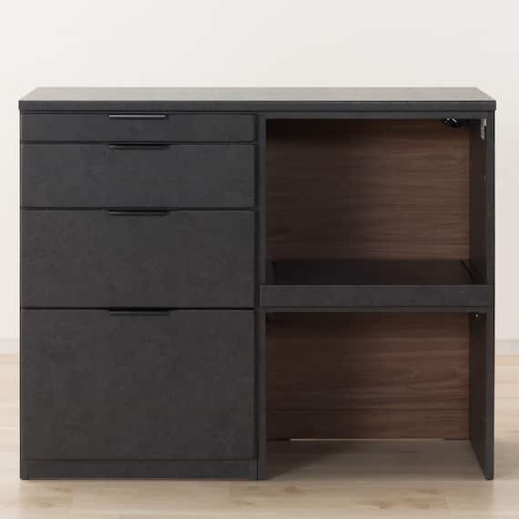 キッチンカウンター(KM504 120OP GY) 4枚目画像