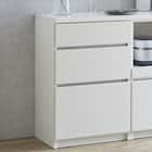 キッチン収納カウンター (幅60cm 引出し WH) 1枚目画像