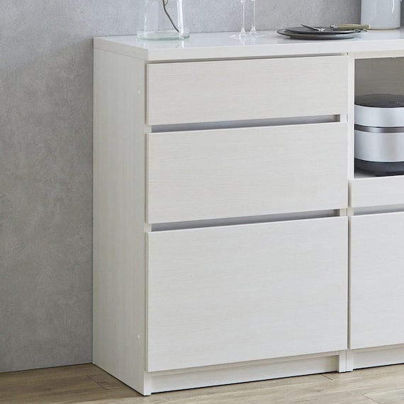 キッチン収納カウンター (幅60cm 引出し WH) 1枚目画像