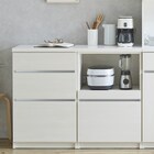 シンプルキッチンカウンター120 (引出し+オープン WH) 1枚目画像