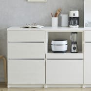 シンプルキッチンカウンター120 (引出し+オープン)