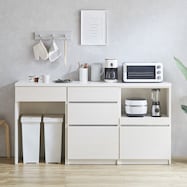 シンプルキッチンカウンター180 (オープン+引出し+ダスト対応)