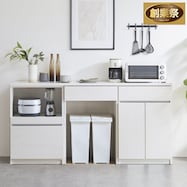 シンプルキッチンカウンター180 (オープン+扉+ダスト対応)【期間限定価格:11/28~1/5まで】