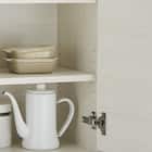 シンプルキッチンボード 60 (上扉 下オープン WH) 6枚目画像