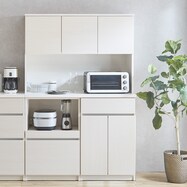 シンプルキッチンボード 120 (上オープン 下オープン＋扉)
