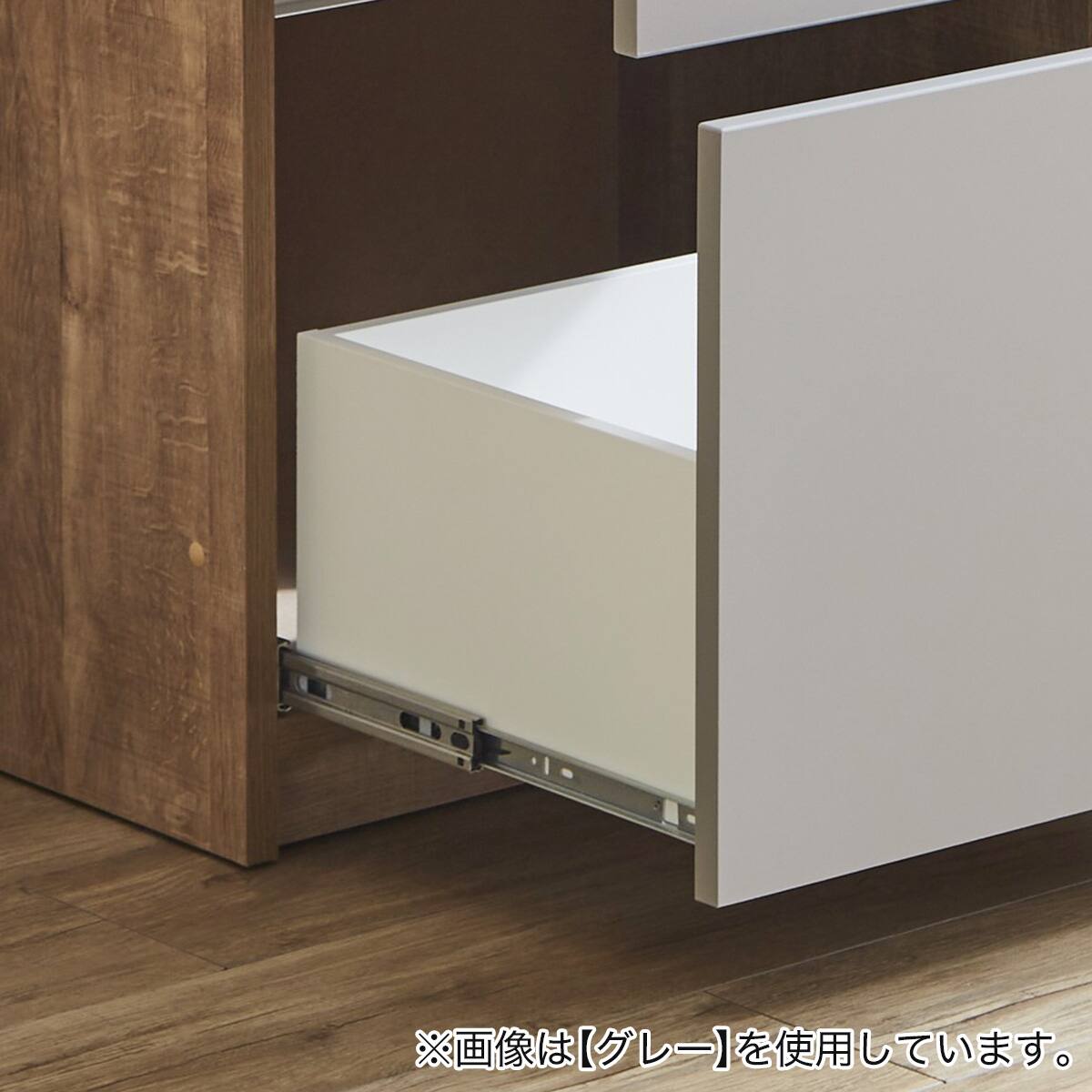シンプルキッチンカウンター 180 (オープン+引き出し+引き出し BR