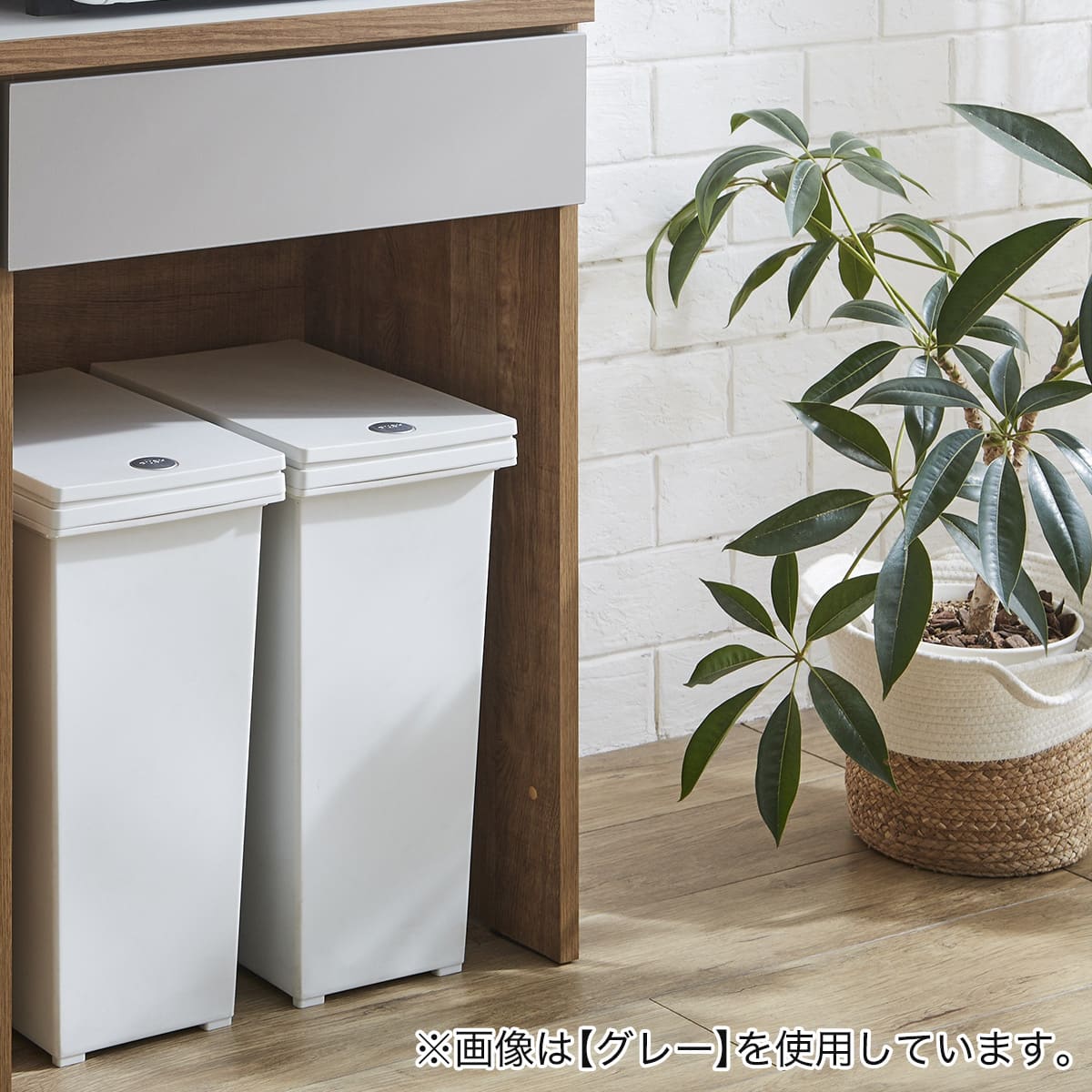 シンプルキッチンカウンター 180 (ダスト対応+引き出し+引き出し BR