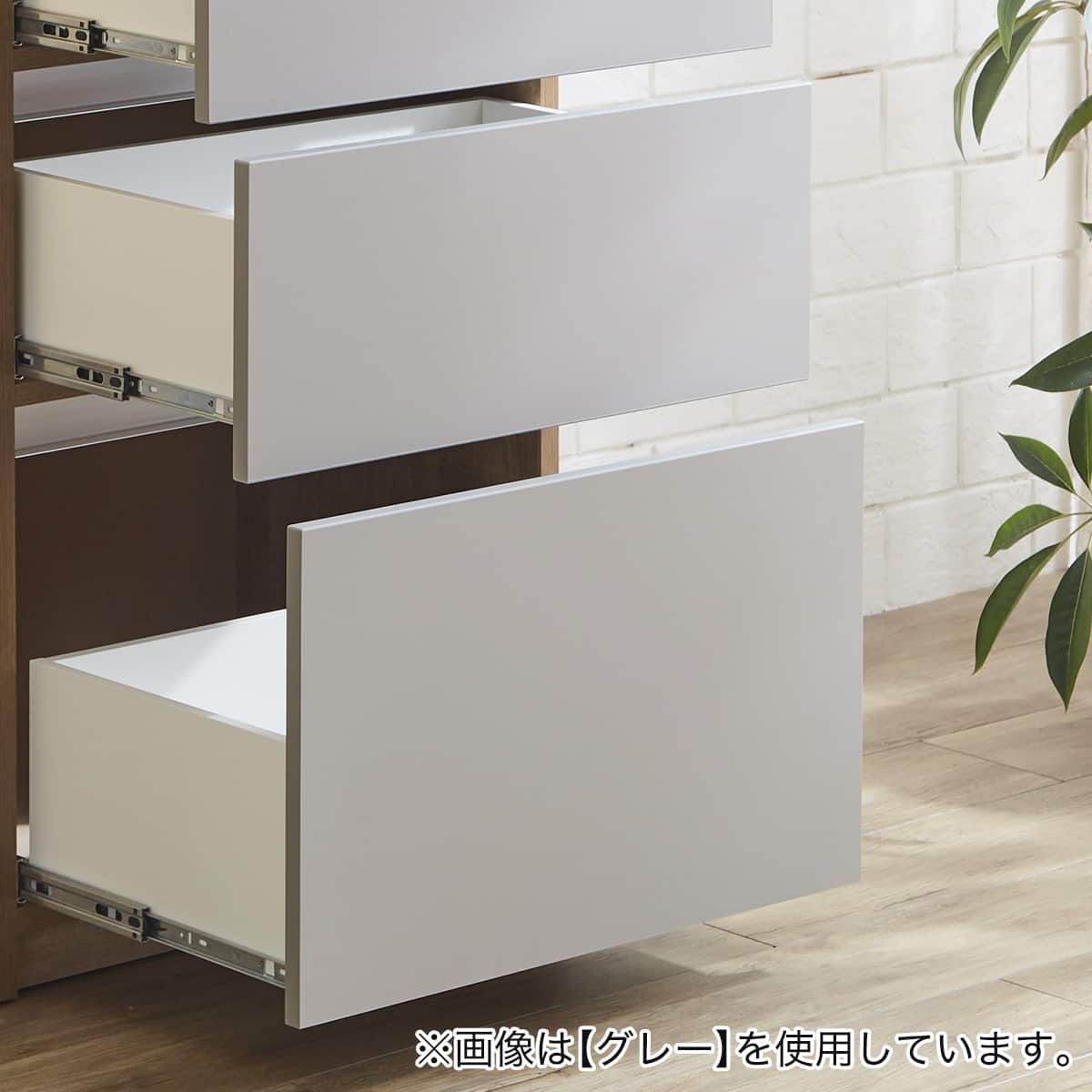 シンプルキッチンカウンター 180 (ダスト対応+引き出し+引き出し WH