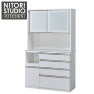 組合せキッチンボード(リガーレ120KB セラミック天板 ハイタイプ WH2)【期間限定価格:10/31~1/5まで】