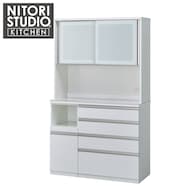 組合せキッチンボード(リガーレ120KB セラミック天板 ハイタイプ WH2)
