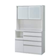 組合せキッチンボード(リガーレ120KB セラミック天板 ハイタイプ WH2)