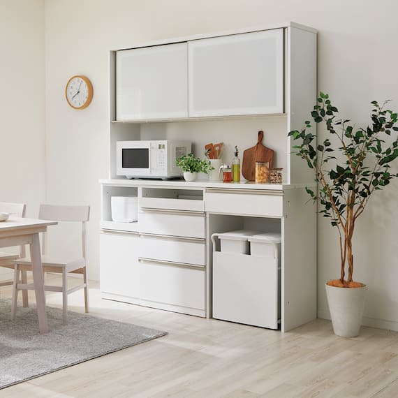 組み合わせキッチンボード(リガーレ160LB ハイタイプ H50-40J/H50-60OP/H50-60SC WH) 1枚目画像