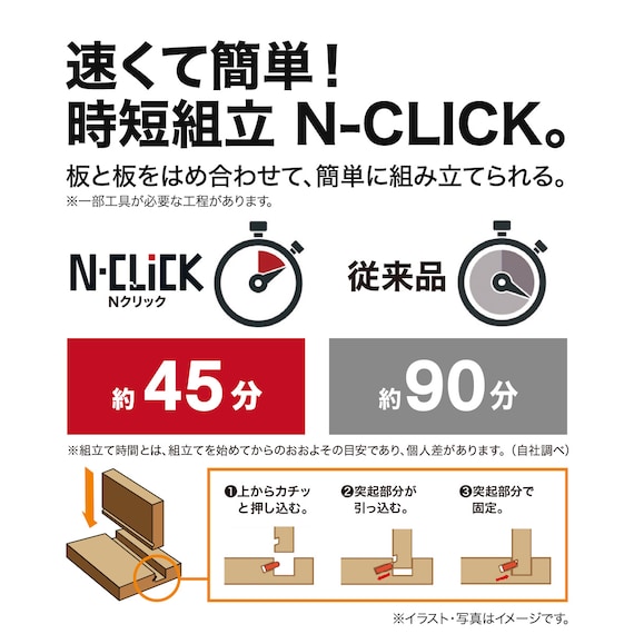 Nクリックキッチンボード(HN504 80 WW) 2枚目画像