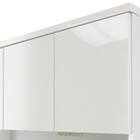 キッチンボード (鏡面仕様 引出しタイプ 幅80cm ホワイト) 2枚目画像