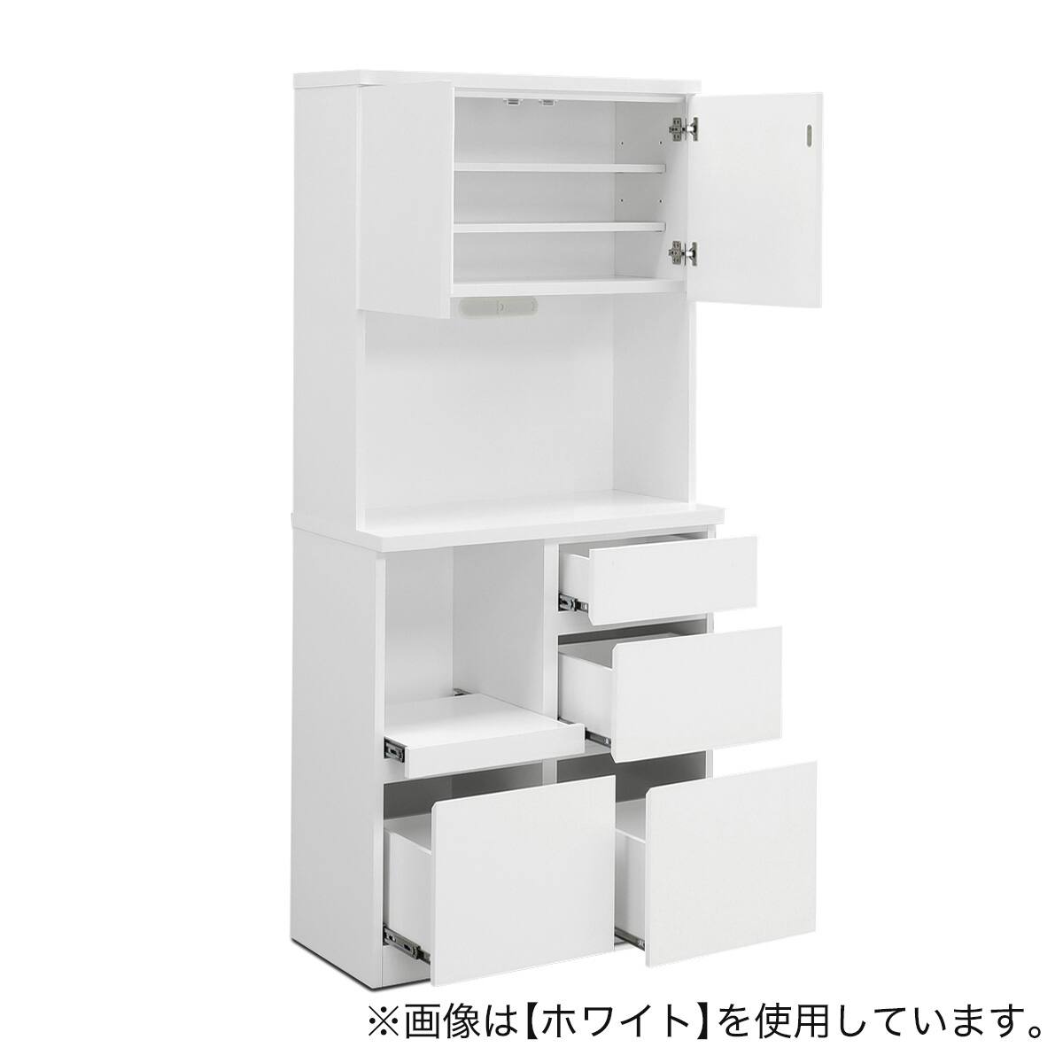キッチンボード (セラミック柄 引出しタイプ 幅80cm グレー) | ニトリ