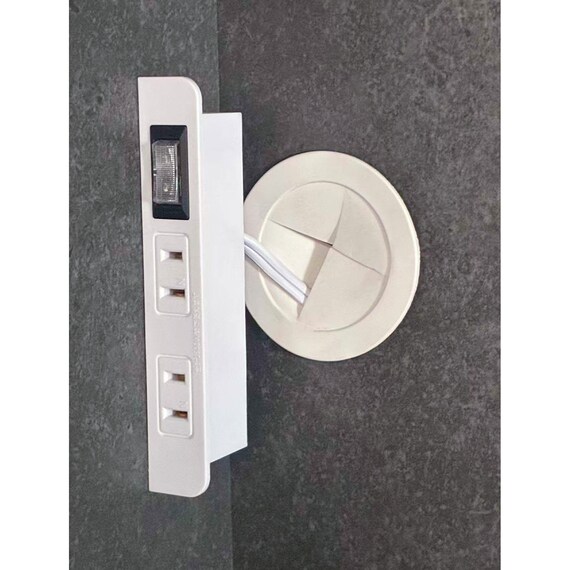 キッチンボード (セラミック柄 引出しタイプ 幅159.5cm グレー) 4枚目画像