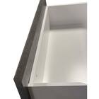 キッチンボード (セラミック柄 引出しタイプ 幅159.5cm グレー) 6枚目画像