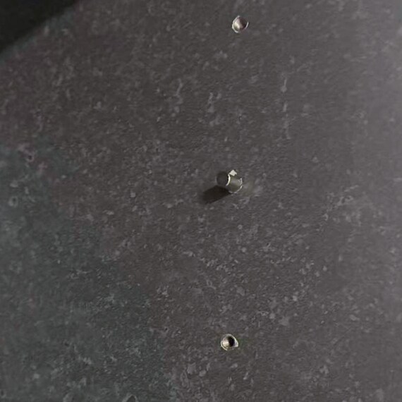 キッチンボード (セラミック柄 引出しタイプ 幅159.5cm グレー) 8枚目画像