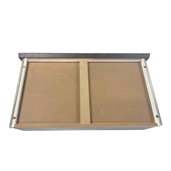 キッチンボード (セラミック柄 引出しタイプ 幅159.5cm グレー) 12枚目画像