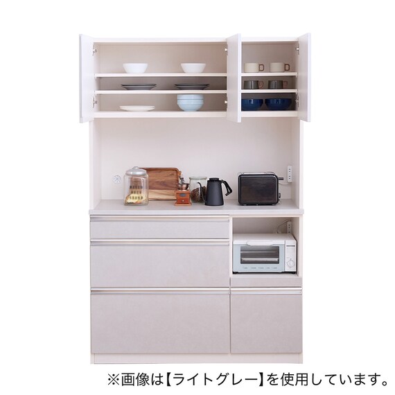 石目柄キッチンボード (幅120cm ダークグレー) 2枚目画像
