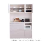 石目柄キッチンボード (幅120cm ダークグレー) 2枚目画像