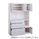 石目柄キッチンボード (幅120cm ダークグレー) 3枚目画像