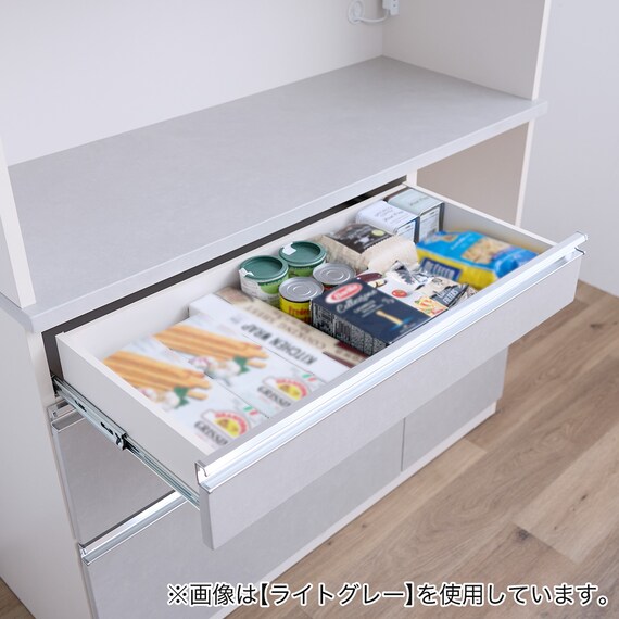 石目柄キッチンボード (幅120cm ダークグレー) 4枚目画像