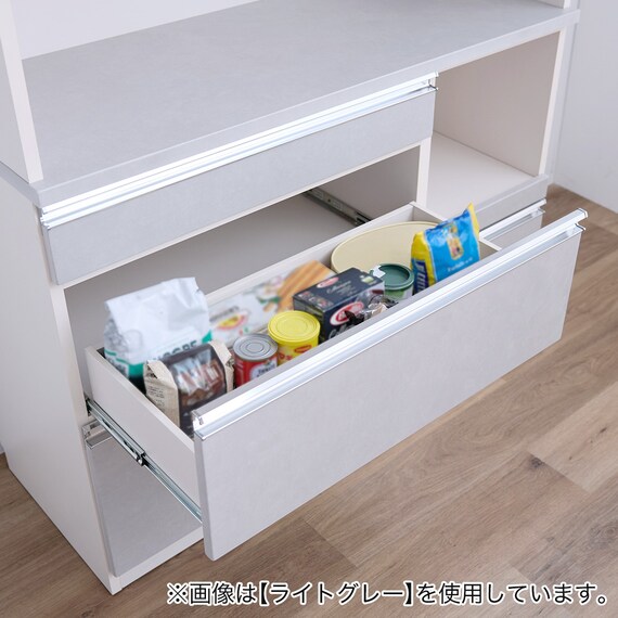 石目柄キッチンボード (幅120cm ダークグレー) 5枚目画像