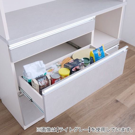 石目柄キッチンボード (幅120cm ダークグレー) 5枚目画像