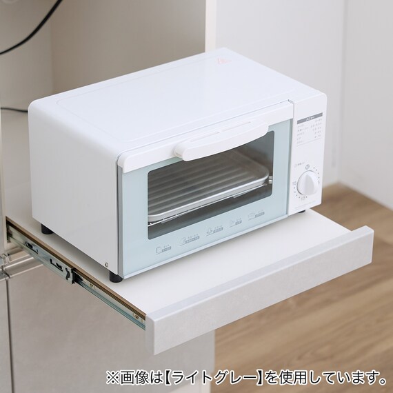 石目柄キッチンボード (幅140cm ダークグレー) 8枚目画像