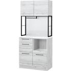 マグネット付きキッチンボード(IM301C 80MG WH/BK) 1枚目画像