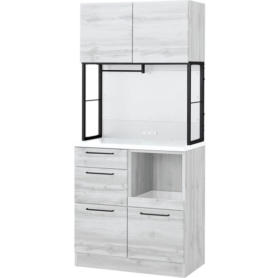 マグネット付きキッチンボード(IM301C 80MG WH/BK) 1枚目画像