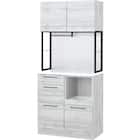 マグネット付きキッチンボード(IM301C 80MG WH/BK) 1枚目画像