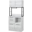 キッチンボード(IM301C 80OP WH/BK) 1枚目画像