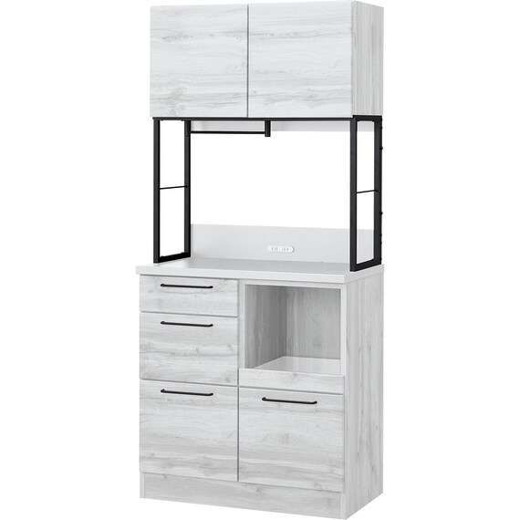 キッチンボード(IM301C 80OP WH/BK) 1枚目画像