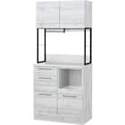 キッチンボード(IM301C 80OP WH/BK) 1枚目画像