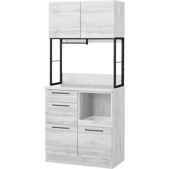 キッチンボード(IM301C 80OP WH/BK) 1枚目画像