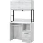ダストボックス用スペース付きキッチンボード(IM301C 100OPD WH/BK) 1枚目画像