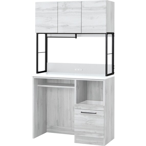 ダストボックス用スペース付きキッチンボード(IM301C 100OPD WH/BK) 1枚目画像