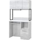 ダストボックス用スペース付きキッチンボード(IM301C 100OPD WH/BK) 1枚目画像