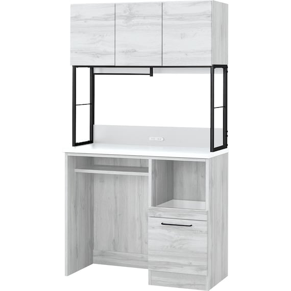 ダストボックス用スペース付きキッチンボード(IM301C 100OPD WH/BK) 1枚目画像