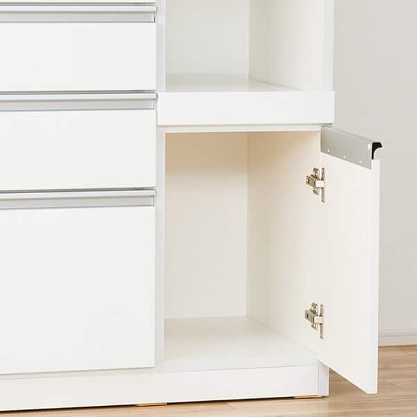 ニトリ キッチンボード 食器棚 ホワイト レジューム 120cm ハイタイプ キッチンボード(レジューム 120TF/120QH ハイタイプ WH） | ニトリ